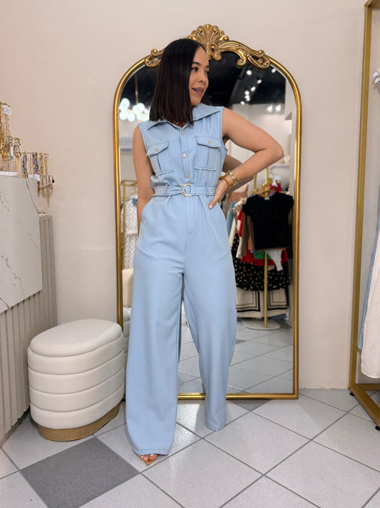 OPAL BLUE JUMPSUIT