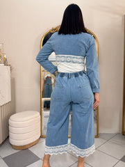 ANALIA" LIGHT DENIM SET
