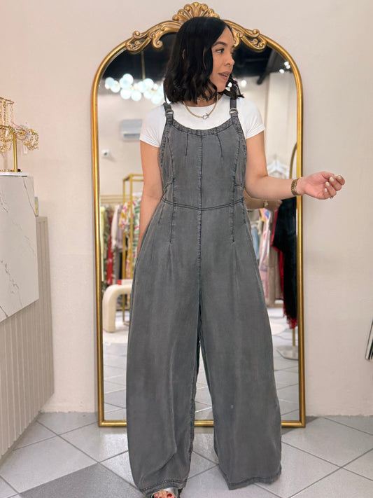 JUMPSUIT GRIS TENCEL
