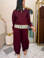 KIRIA" SET BURGUNDY