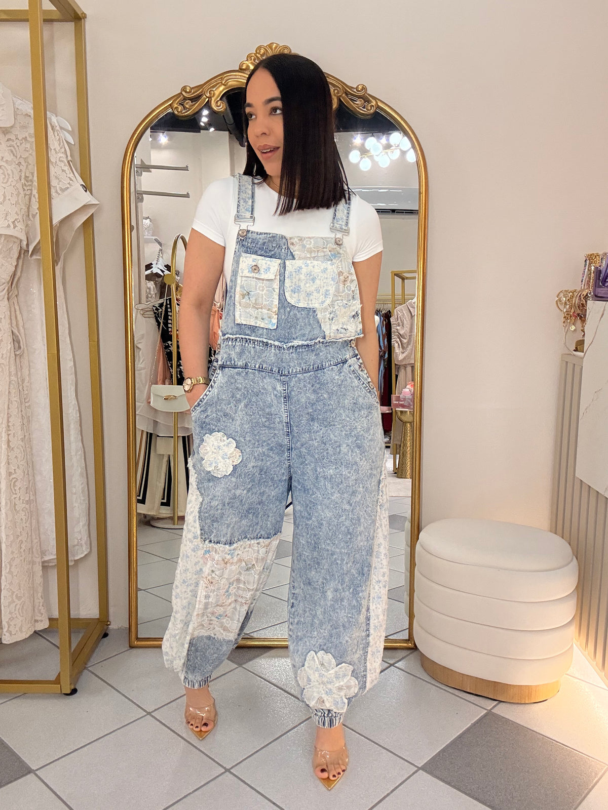 ISAMARA” JOGGER DENIM OVERAL