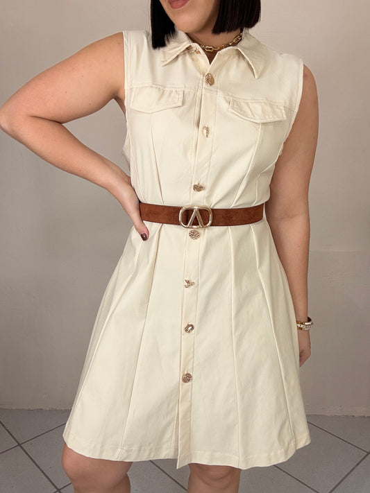 SACHA  BEIGE  DRESS
