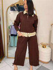 KIRIA" SET BROWN