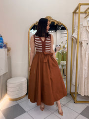 NAYELI" BROWN DRESS