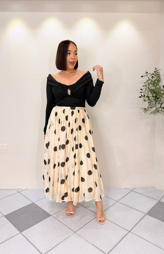 FALDA  POLKA DOTS
