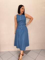 SACHA LIGHT DENIM DRESS