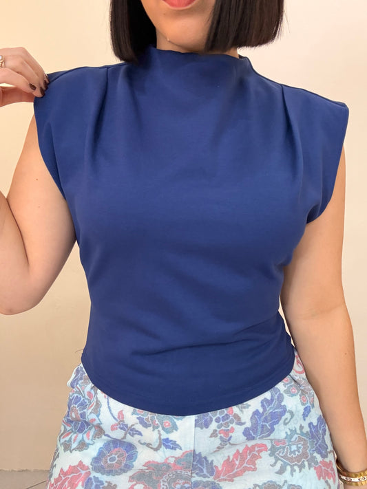 PRE ORNE AMANDA - NAVY  TOP
