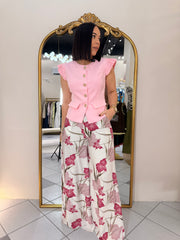 FLORAL PINK PANTALÓN