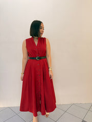 PRE ORDEN KAMILA- RED MIDI DRESS LLEGA 26 febrero APROX