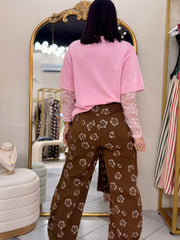 TAI FLORY BROWN pantalón