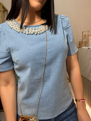 LIGHT DEMIM TOP