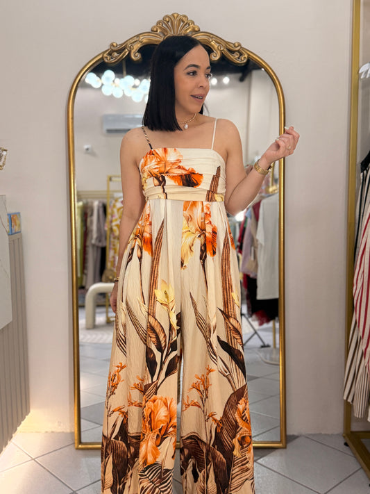 FRANCES CAMEL  JUMPSUIT