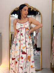 AVANNA”  RED VACACION  DRESS