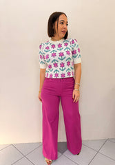 FLORY SWEATER  WHITE