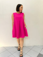 TANAIRI MAGENTA DRESS