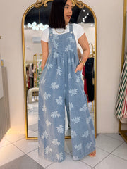 DENIM JUMPSUIT OVERSIZE FLOR