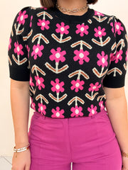 FLORY SWEATER  BLACK