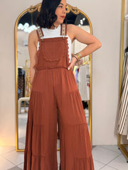 BROWN  JUMPSUIT