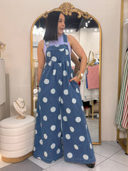 POLKA DOT JUMPSUIT OVER SIZE