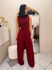 NINOSHKA¨ BURGUNDY JUMPSUIT