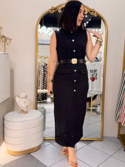 IVY” BLACK  DRESS