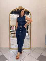 DENIM MIDI DRESS