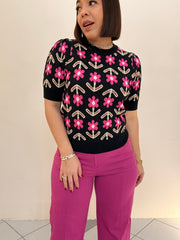 FLORY SWEATER  BLACK