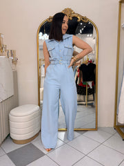 OPAL BLUE JUMPSUIT