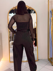 ARELIS BLACK JUMPSUIT