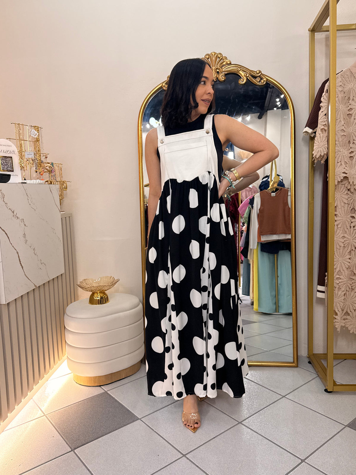 ALANNA” DRESS POLKA DOT