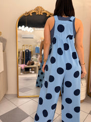 AUREA” POLKA DOT BLUE  JUMPSUIT