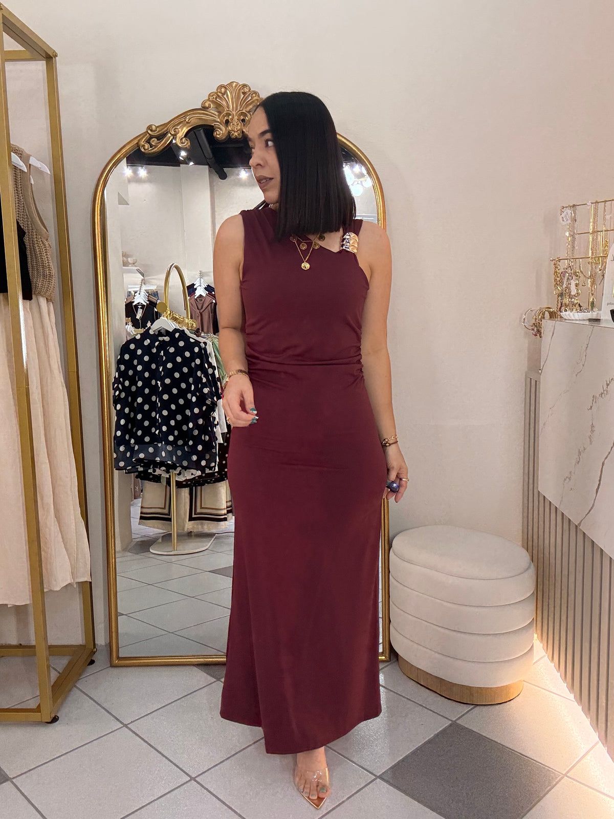 PATRICIA¨BURGUNDY  DRESS