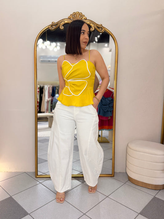 LEINY YELLOW  FLOR TOP