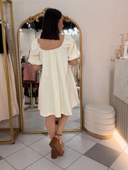 DENIM BEIGE DRESS MINI