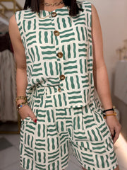 ZOÉ” GREEN  SET DOS PIEZAS