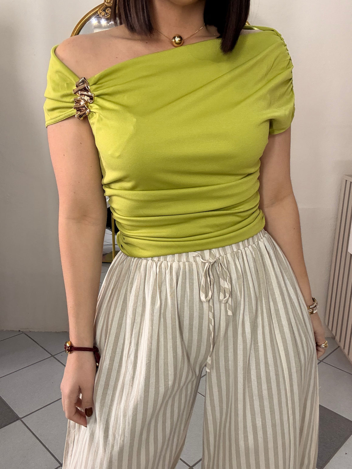 LIANA" BLUSA VERDE