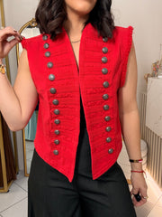 NAPOLEÓN RED DENIM VEST