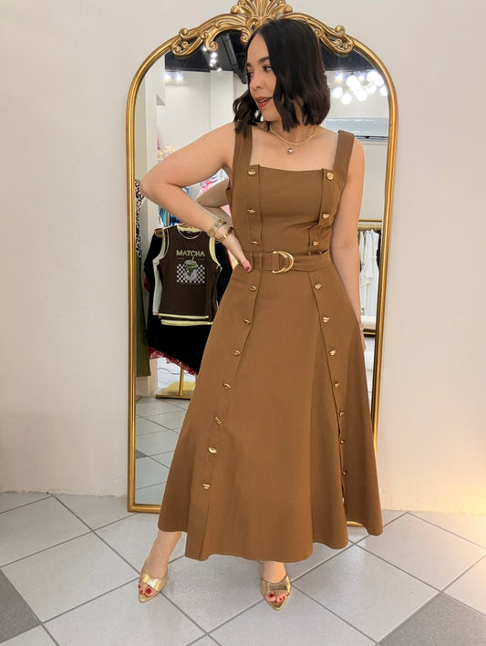 ISAC BROWN DRESS
