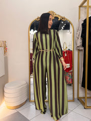 OLIVE/BROWN JUMPSUIT