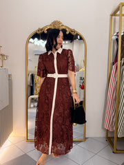 BURGUNDY ELEGANTE DRESS