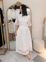 SET FALDA ELEGANTE BLANCO