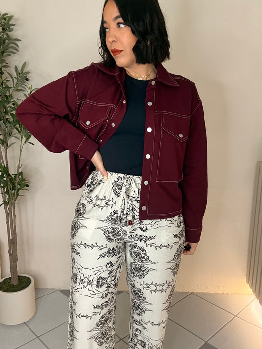 BURGUNDY JACKET
