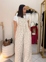 CAMEL” FLORAL JUMPSUIT