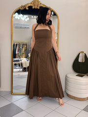BROWN DRESS