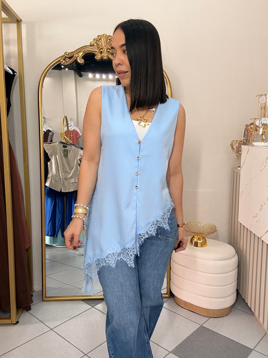 TOP AZUL