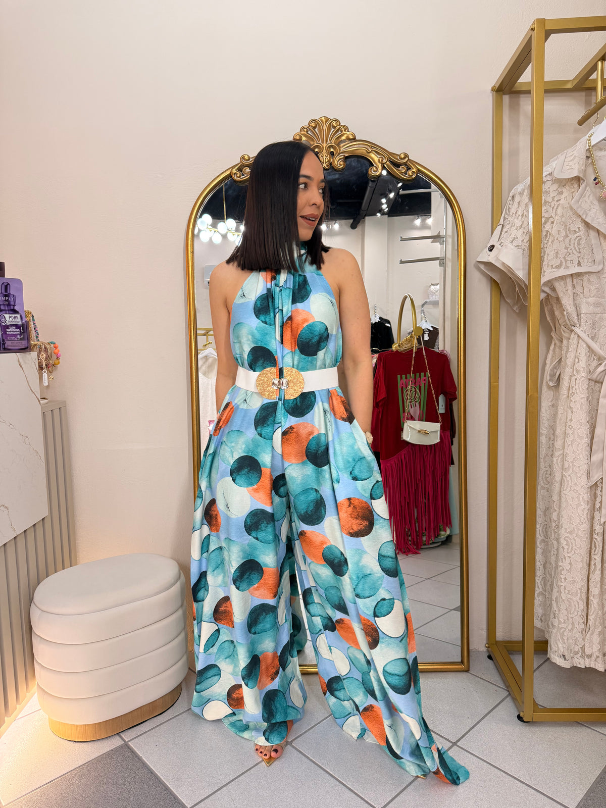 ILIANA" BLUE JUMPSUIT
