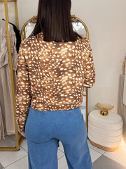 BAMBI PRINT" CAMEL  JACKET