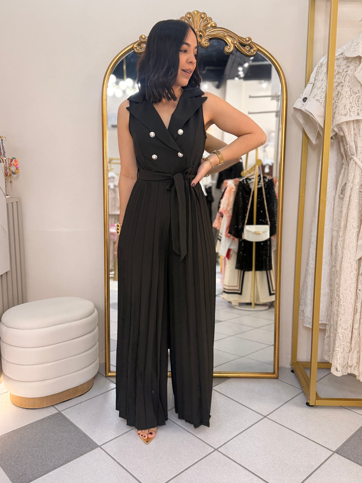KARI” BLACK JUMPSUIT  DRESS