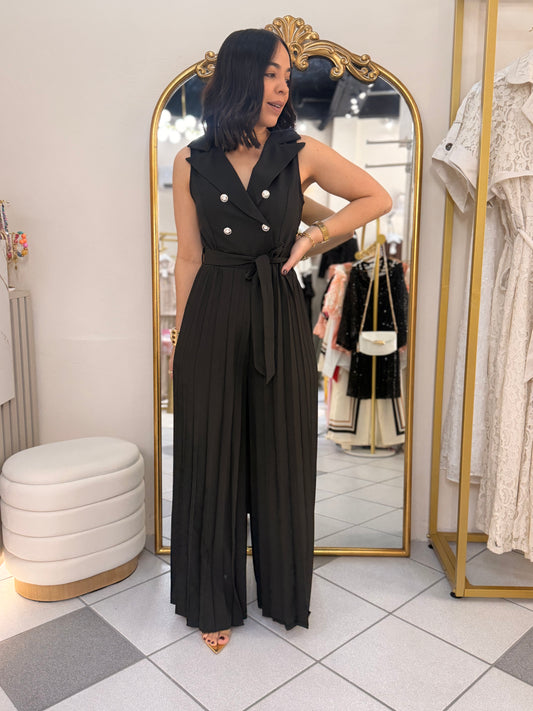 KARI” BLACK JUMPSUIT  DRESS