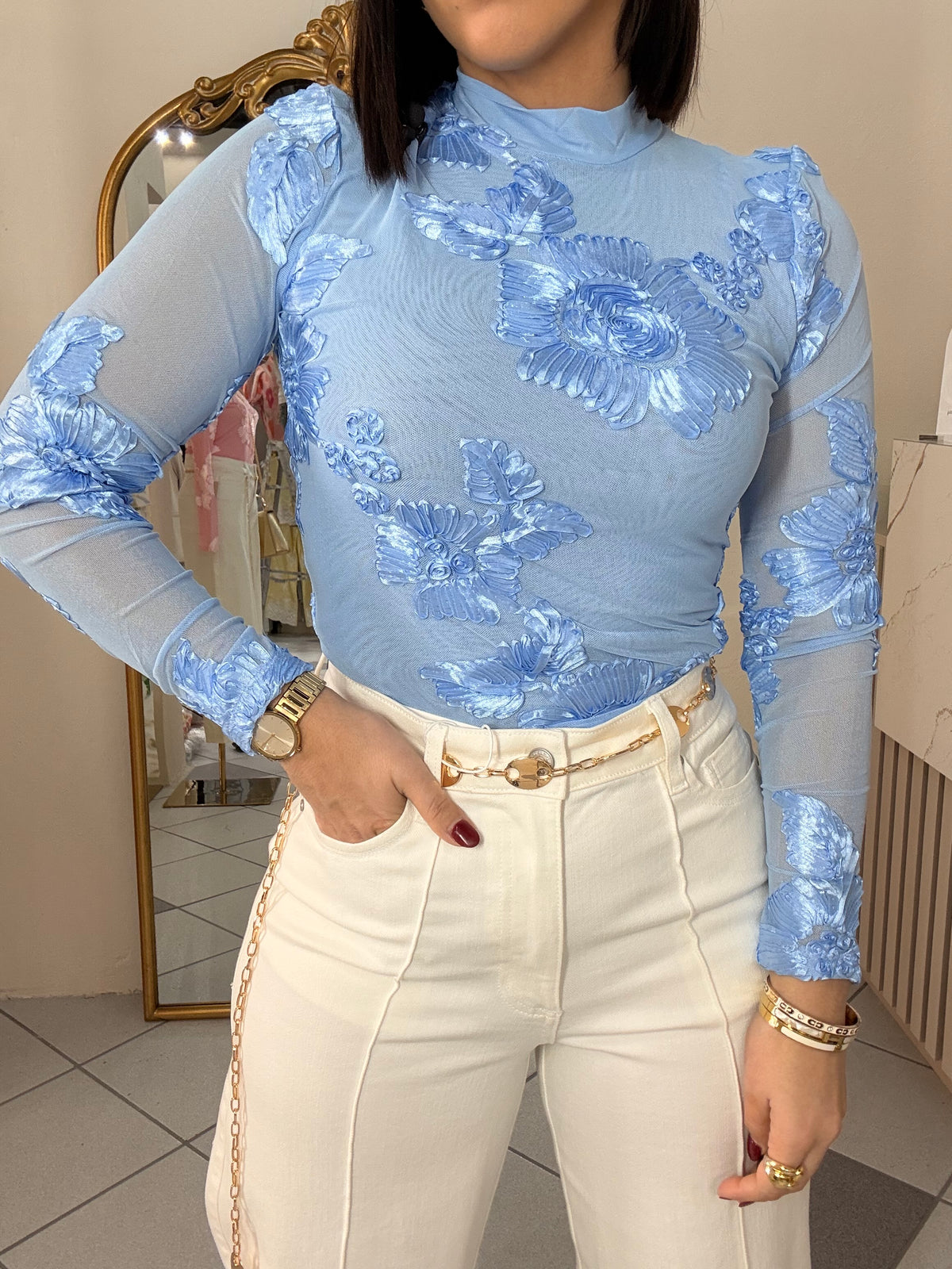 MICHELLE BLUE  TOP